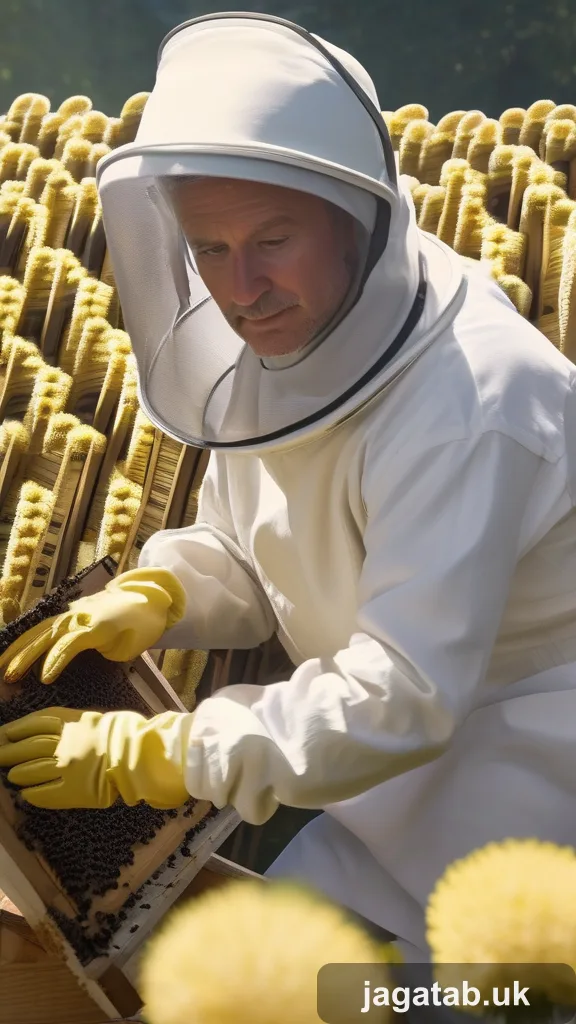 Middle Aged Male Beekeeper Short Greying 30f3