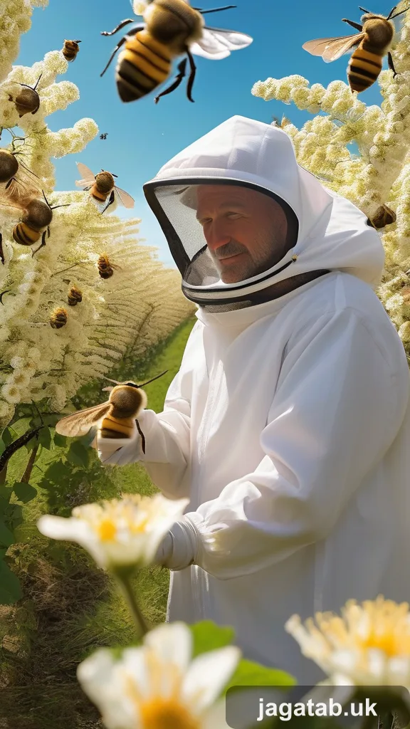 Middle Aged Male Beekeeper Short Greying 7b72