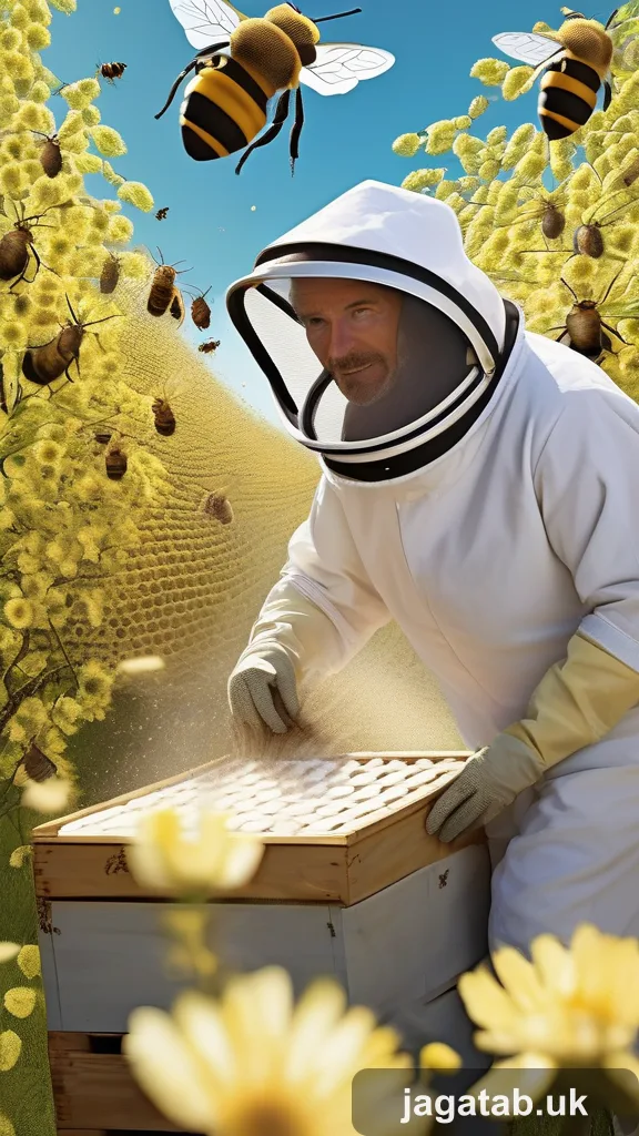 Middle Aged Male Beekeeper Short Greying 862f
