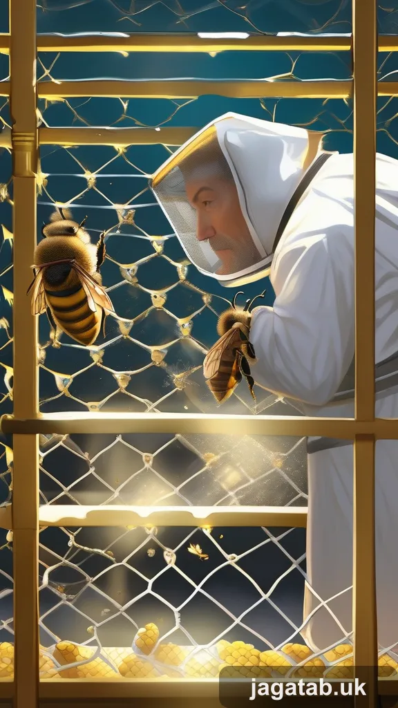 Middle Aged Male Beekeeper Short Greying Cc38