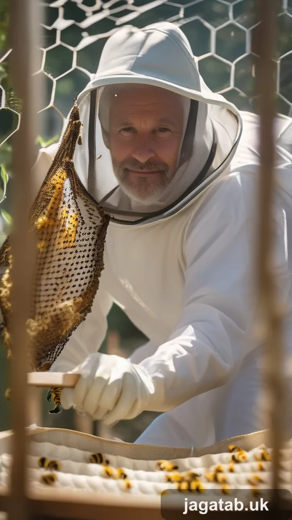 Middle Aged Male Beekeeper Short Greying D961