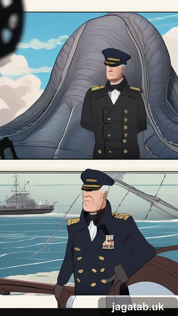 Middle Aged Male Captain Short Graying H 3adf