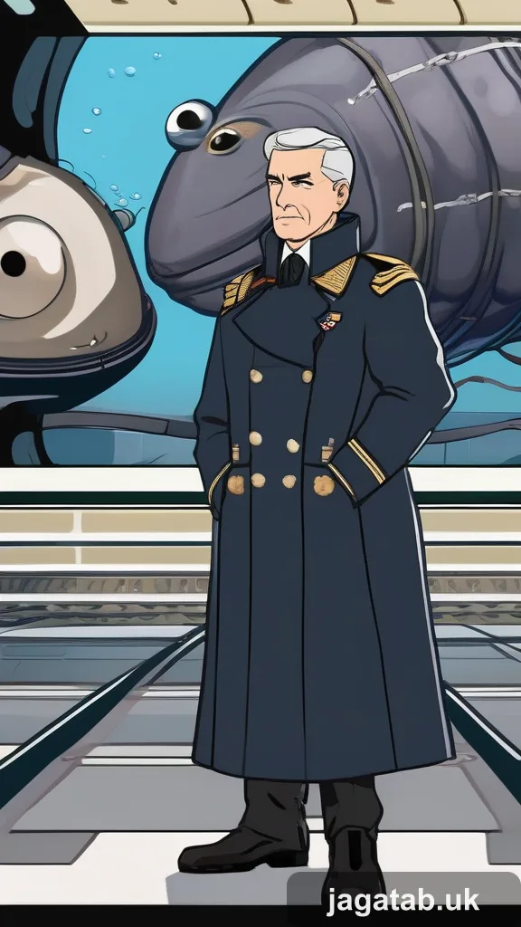 Middle Aged Male Captain Short Graying H A660