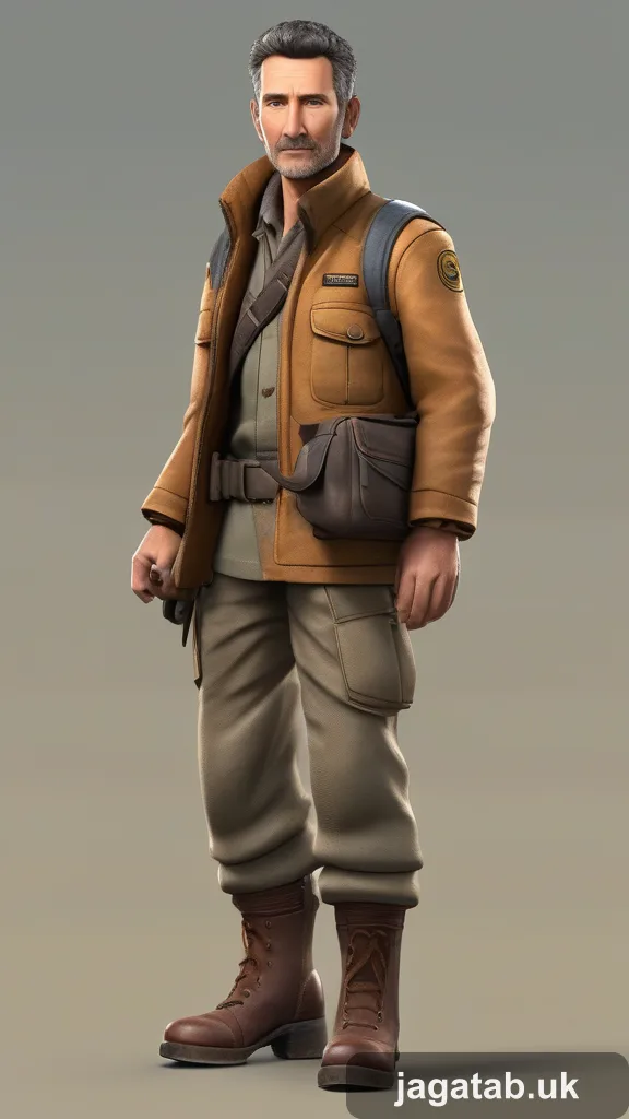 Middle Aged Male Explorer Short Dark Hai 0e75