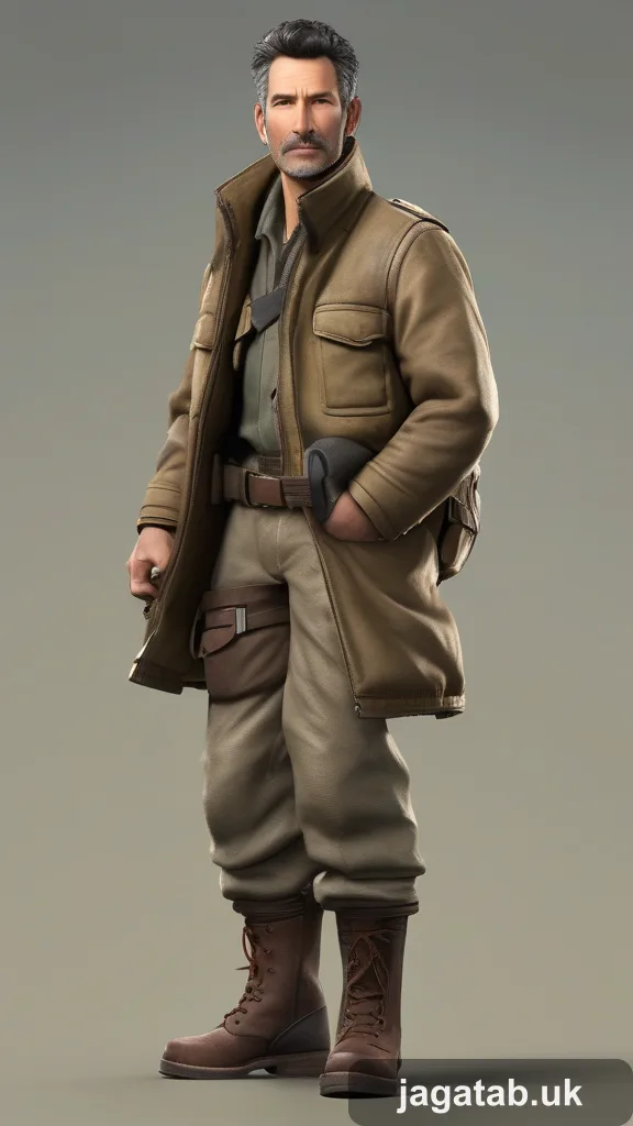 Middle Aged Male Explorer Short Dark Hai 72d7