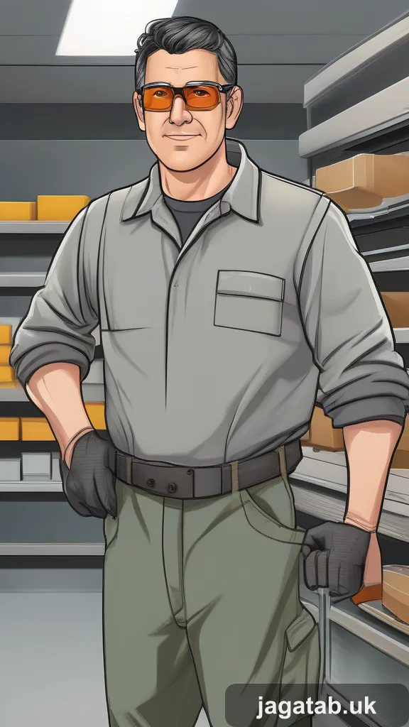 Middle Aged Male Hobbyist Short Dark Hai 3c4a