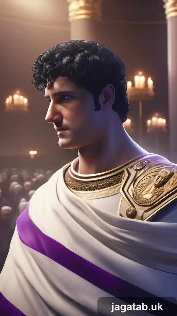 Middle Aged Roman Male Senator Short Cur