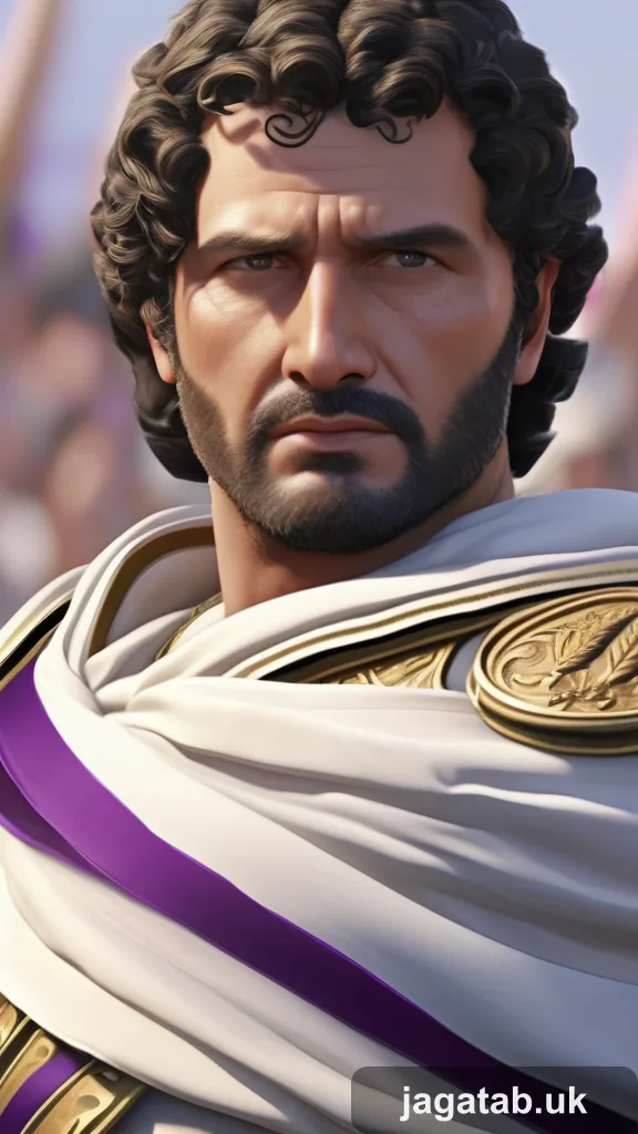 Middle Aged Roman Male Senator Short Cur