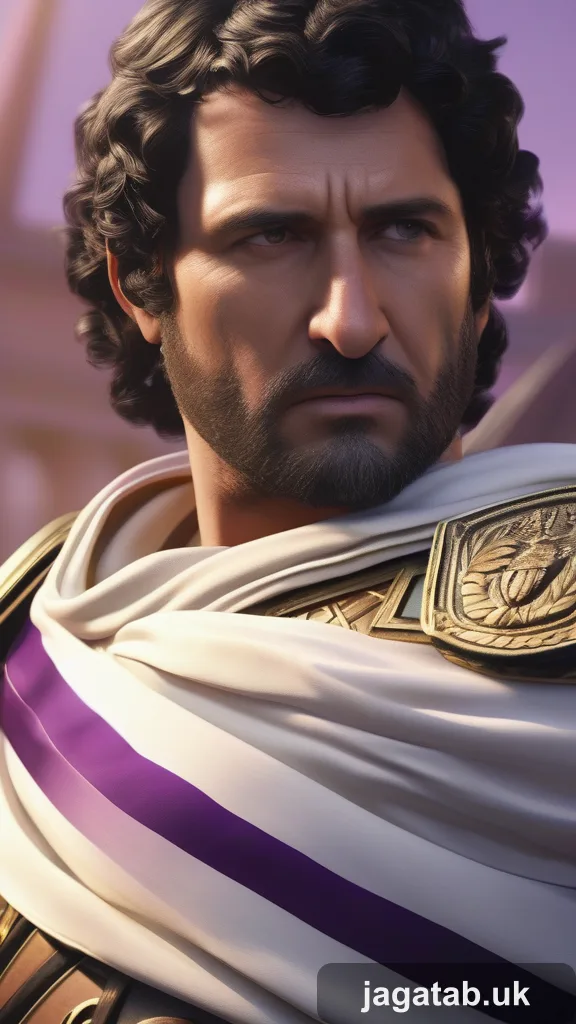 Middle Aged Roman Male Senator Short Cur Cebf