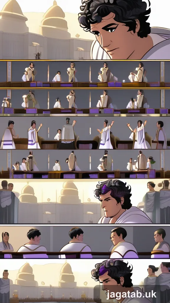 Middle Aged Roman Male Senator Short Cur