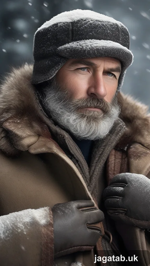 Middle Aged Rugged Man Weathered Beard S Ab95
