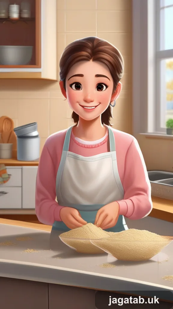 Middle Aged Woman Gentle Smile Short Wav 2af7