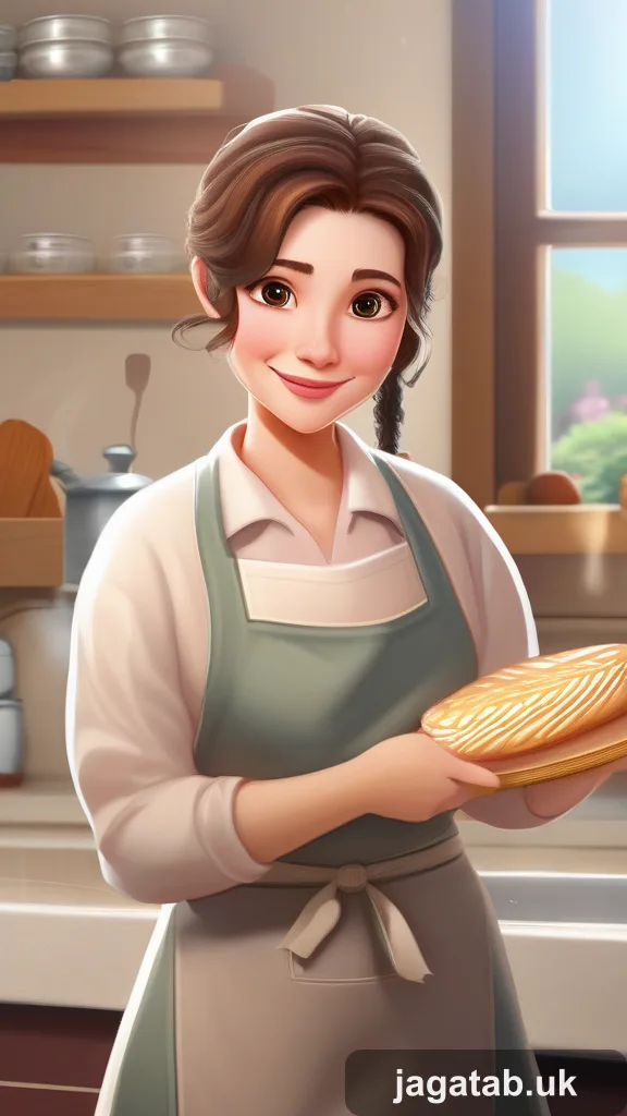 Middle Aged Woman Gentle Smile Short Wav Fd59