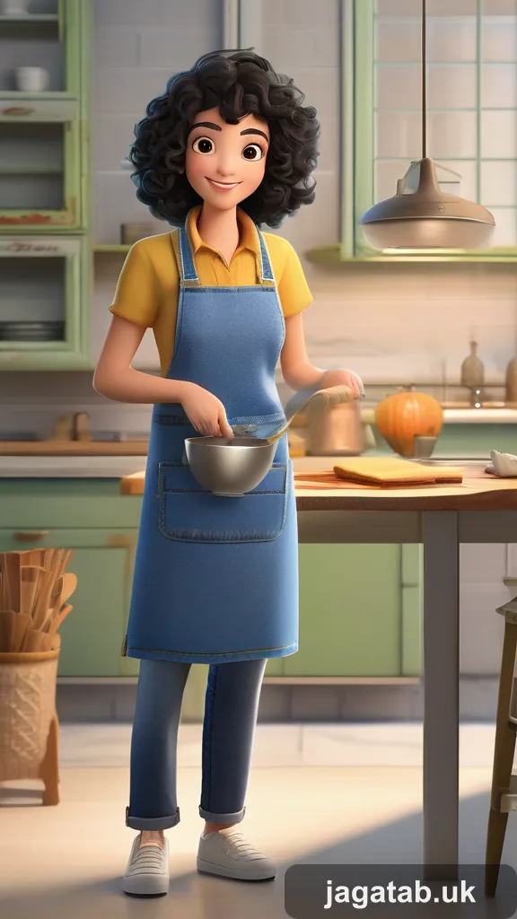 Middle Aged Woman Short Curly Brown Hair A72e