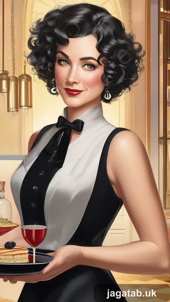 Middle Aged Woman Short Curly Hair Weari Ec4c