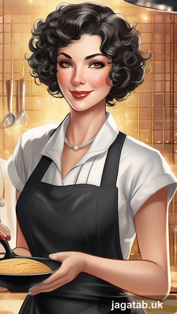 Middle Aged Woman Short Curly Hair Weari Fde8
