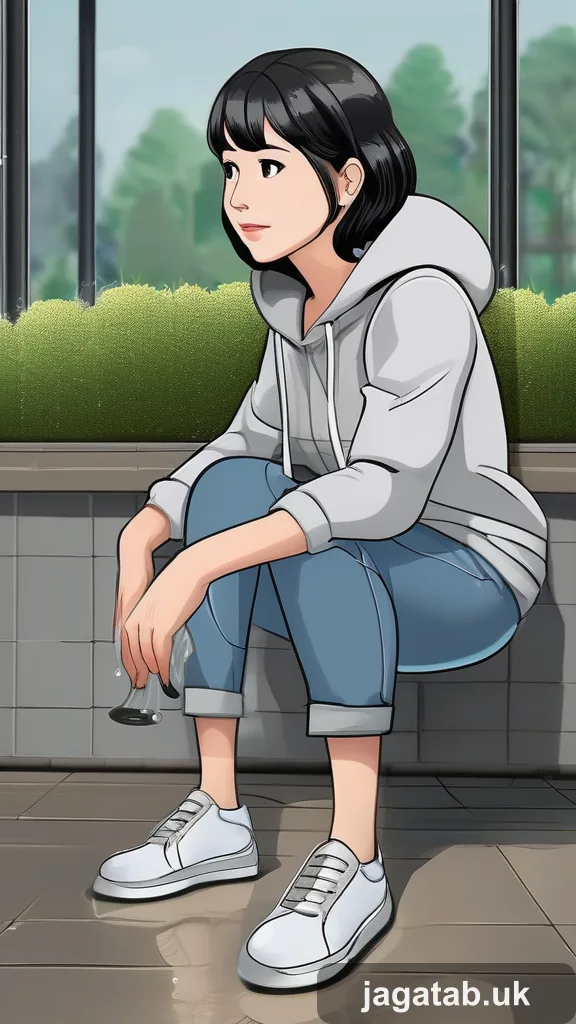 Middle Aged Woman Short Dark Hair Wearin 477c