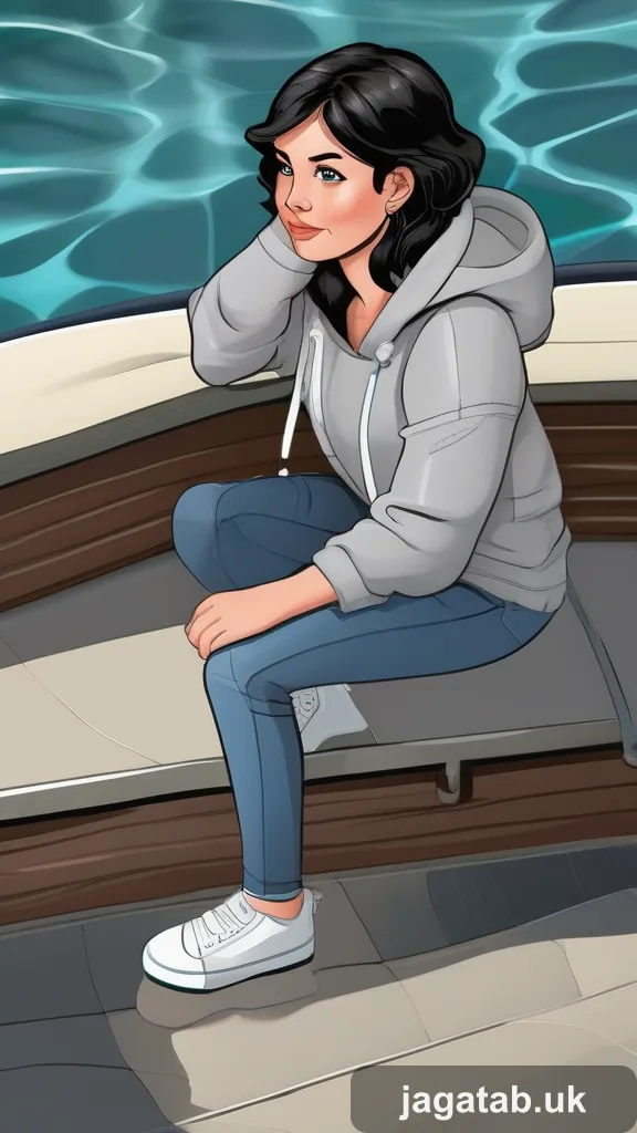 Middle Aged Woman Short Dark Hair Wearin 8bc4
