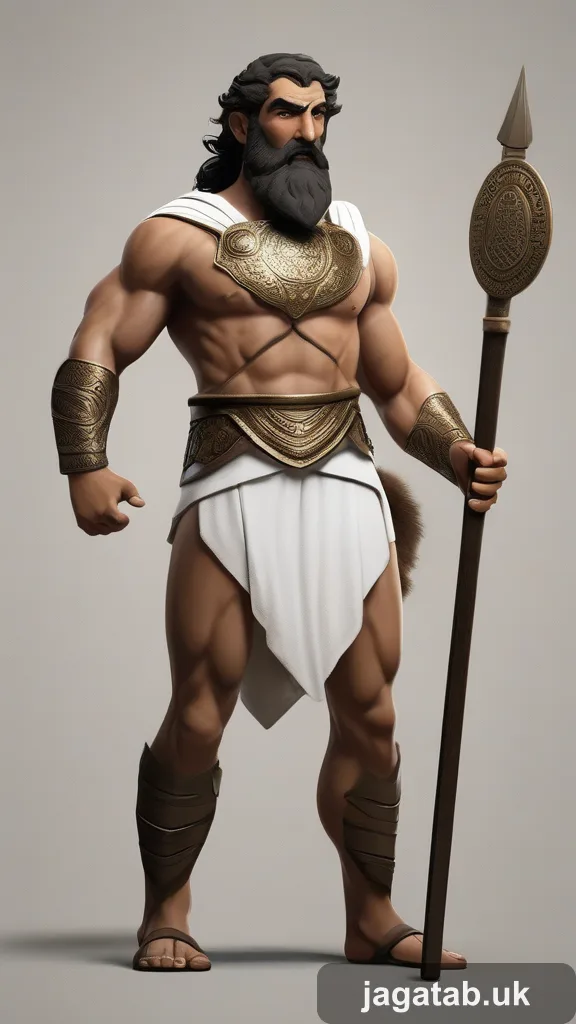 Muscular Half Bull Half Man Dark Shaggy