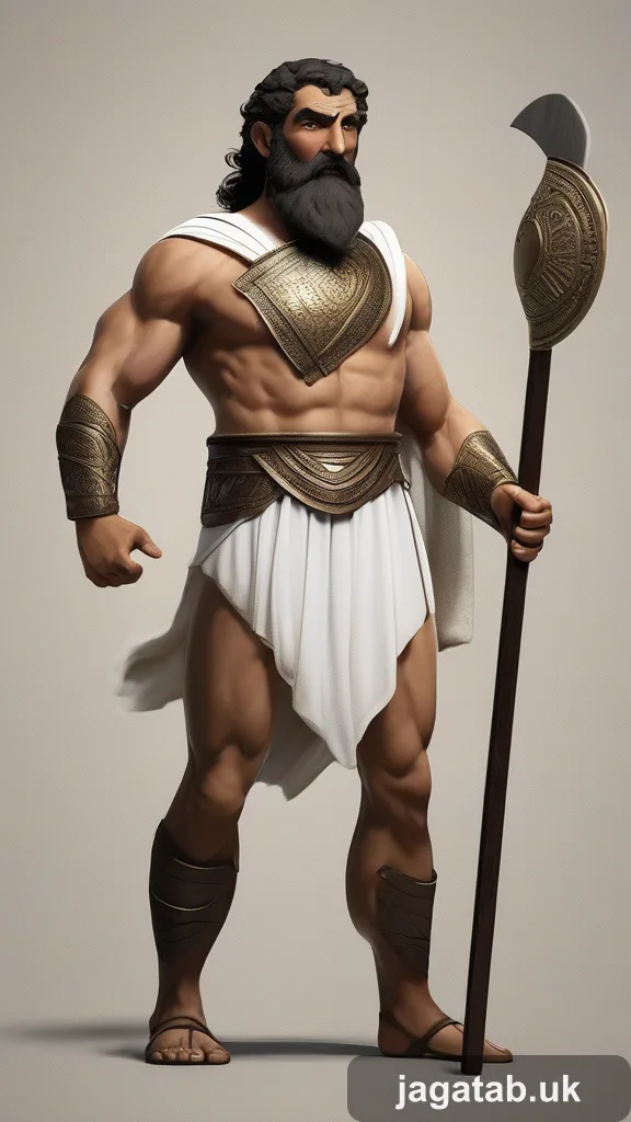Muscular Half Bull Half Man Dark Shaggy Effd