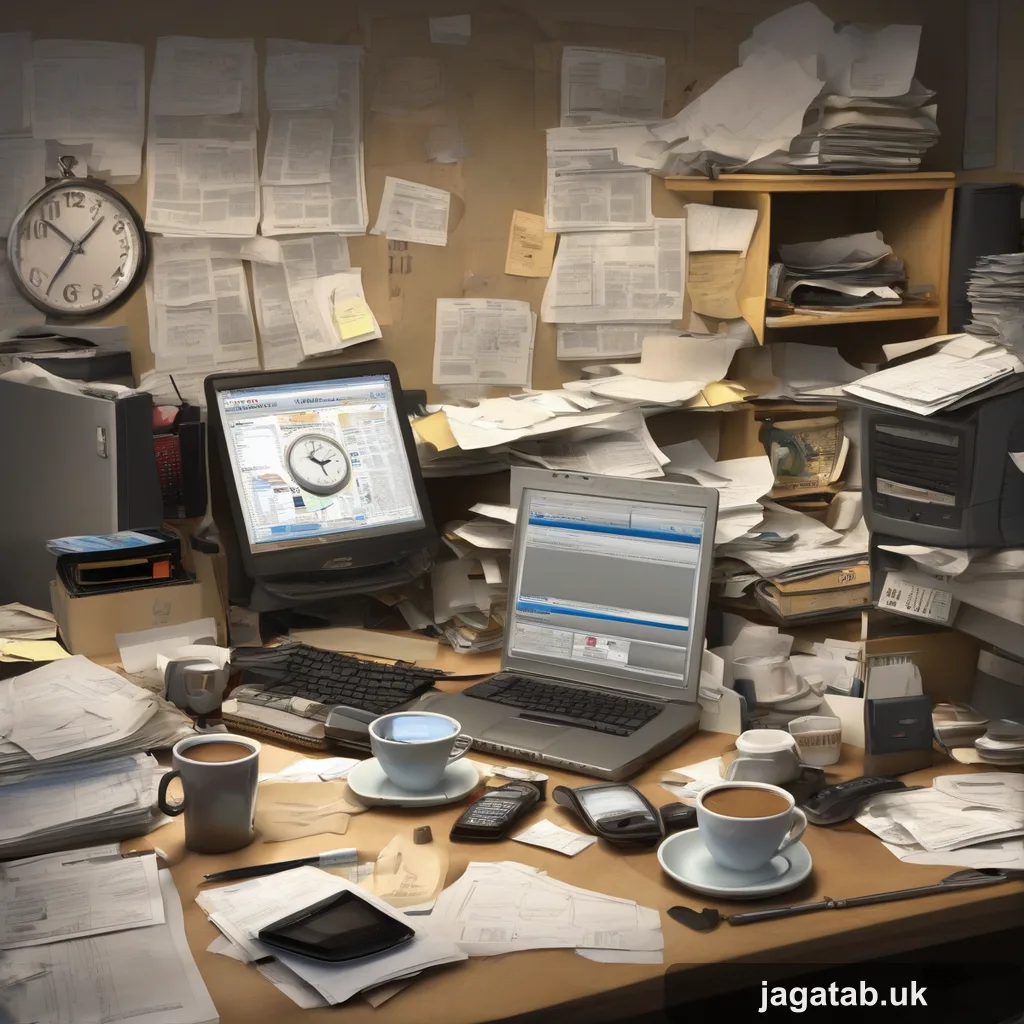 Photorealistic Photograph A Cluttered Di B8c7