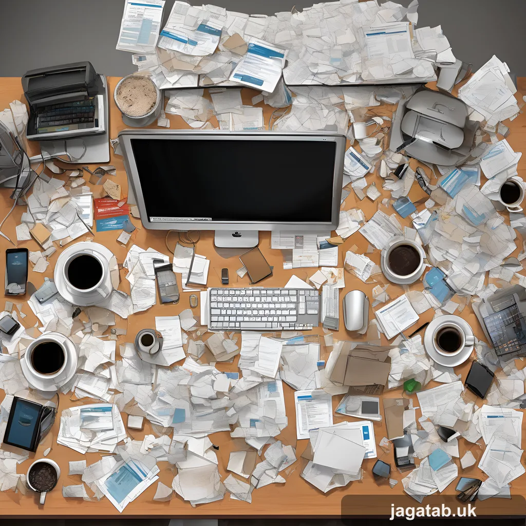 Photorealistic Photograph A Cluttered Of Cb08