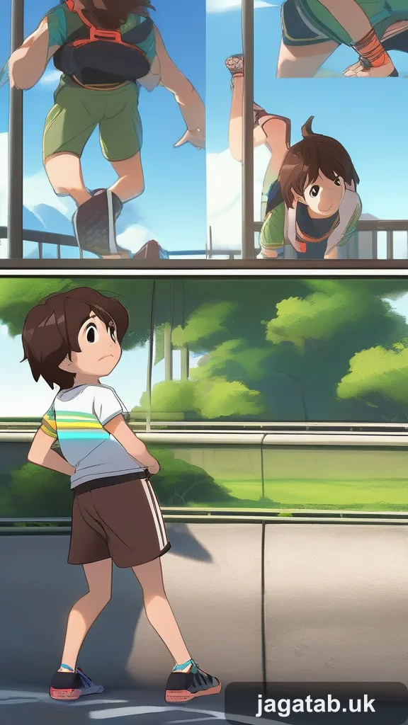 Pre Teen Boy Shaggy Brown Hair Wearing B Ab25