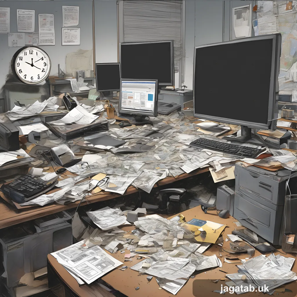 Realistic Photograph A Dimly Lit Clutter 144b