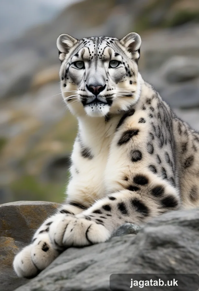 snow-leopard-on-rocky-cliff