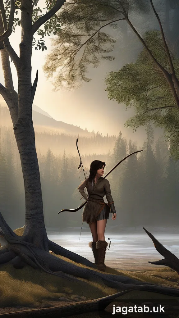 Weather Worn Young Woman Tangled Dark Ha C32b