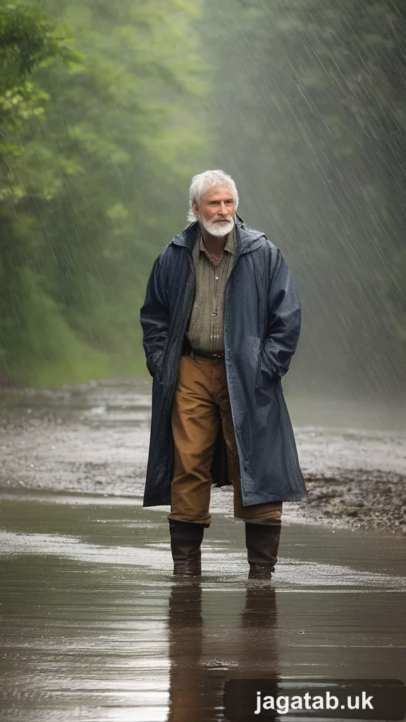 Weathered Man In His 60s Grizzled Short 74f0