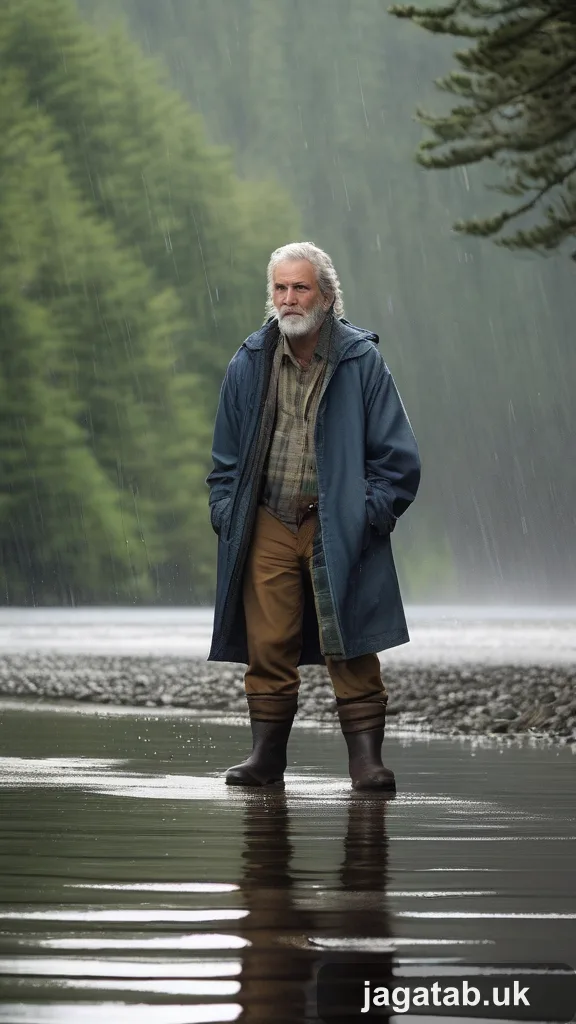 Weathered Man In His 60s Grizzled Short E355