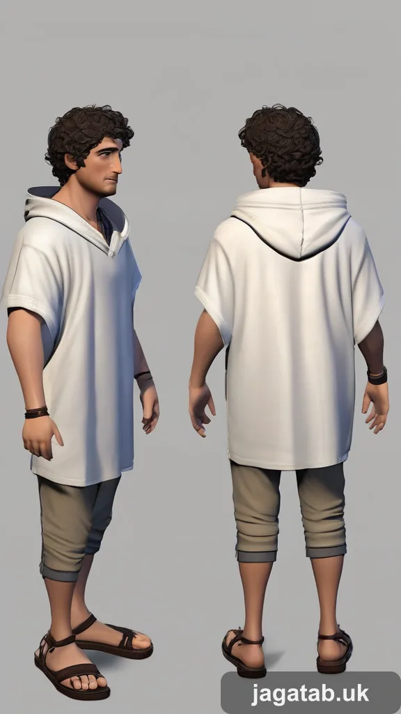 Weathered Middle Aged Roman Male Short C D589
