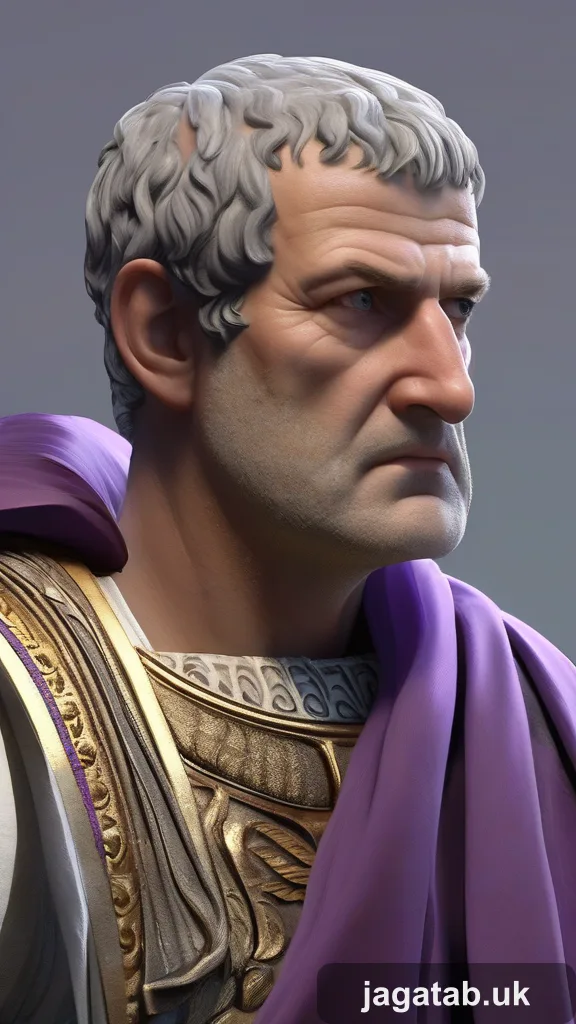 Weathered Middle Aged Roman Senator Bald 6d60