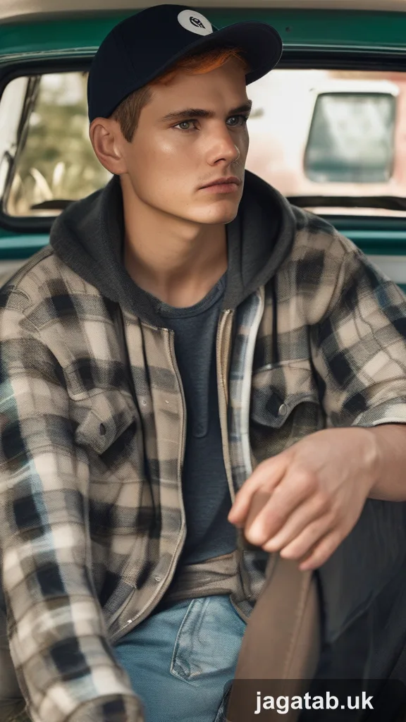 Young Gender Neutral Driver Short Messy