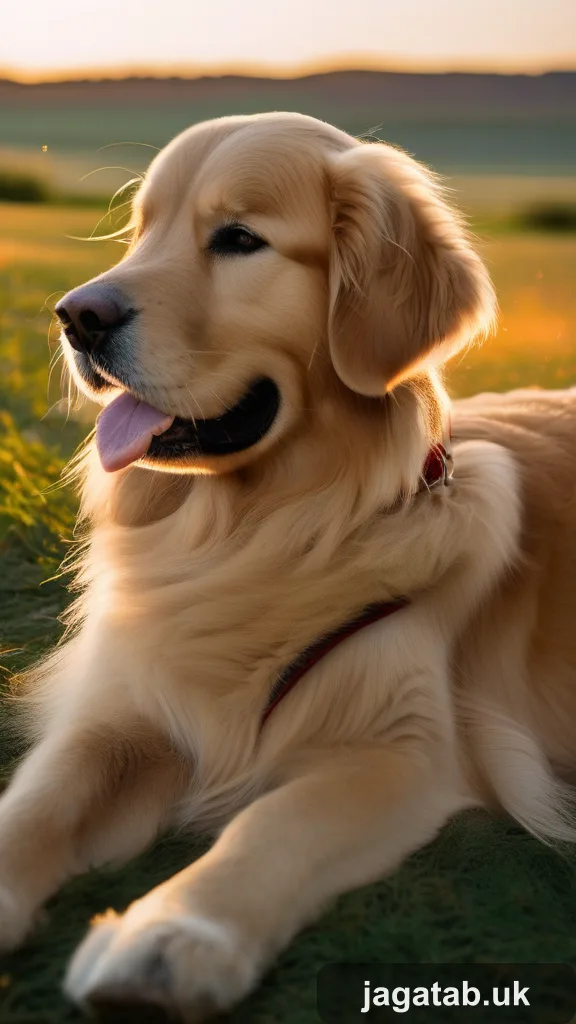 Young Male Golden Retriever Fluffy Golde Bb44
