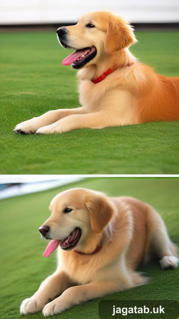 Young Male Golden Retriever Fluffy Golde F576