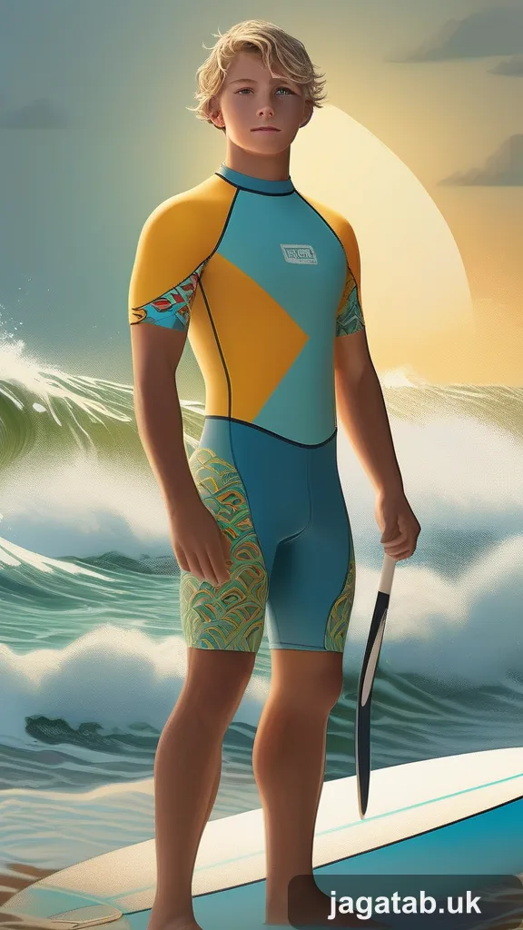Young Male Surfer Sun Bleached Short Hai Bb6f