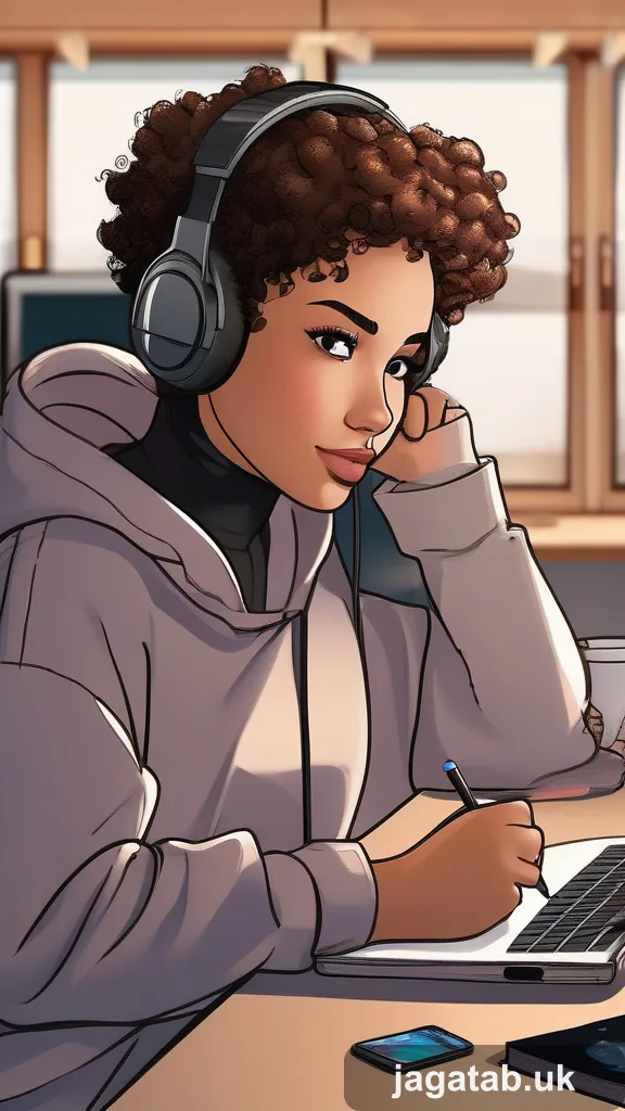 Young Woman Early 20s Short Curly Hair O